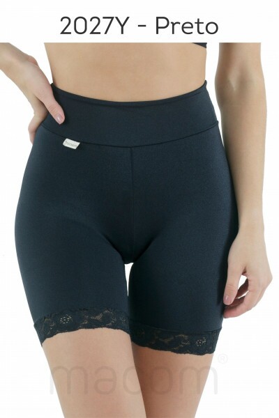 Shortinho modelador em Lycra - 2027Y PRETO